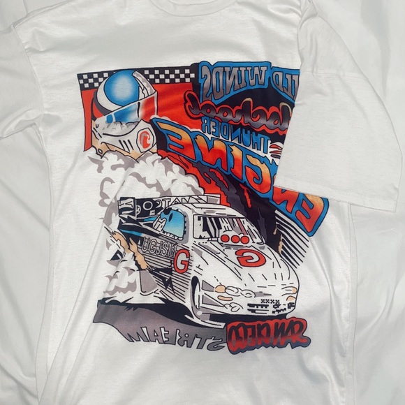 SHEIN | Tops | Race Car Shirt Over 